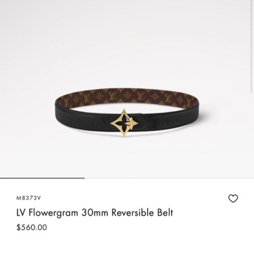 Louis Vuitton Flowergram 30mm Reversible Belt - Picture 1 of 6